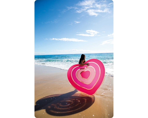 Пліт надувний пляжний INTEX 58727 Серце, 155 x 135 см