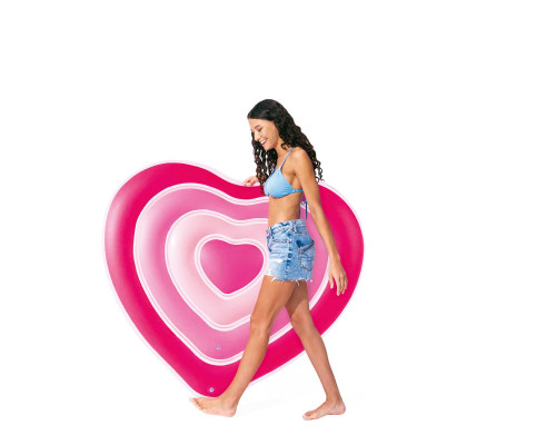 Пліт надувний пляжний INTEX 58727 Серце, 155 x 135 см