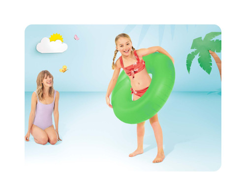 Коло надувне для плавання Intex 59262 Неон зелене, 91 см