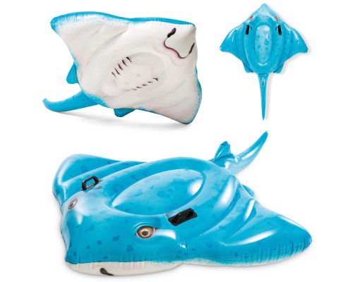 Пліт надувний з ручками INTEX 57576 Скат, 185 x 145 см