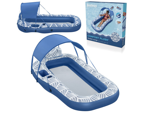 Матрац надувний з навісом Bestway 43732, 198 х 112 см