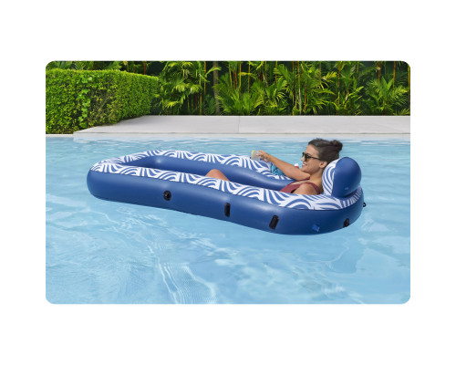 Матрац надувний з навісом Bestway 43732, 198 х 112 см