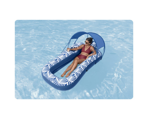 Матрац надувний з навісом Bestway 43732, 198 х 112 см