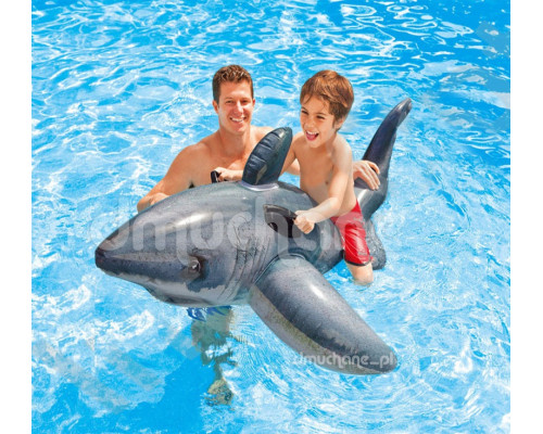 Пліт надувний для плавання INTEX 57525 Акула, 173 x 107 см