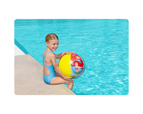 М'яч надувний пляжний Bestway 91042 Принцеси Дісней, 51 см