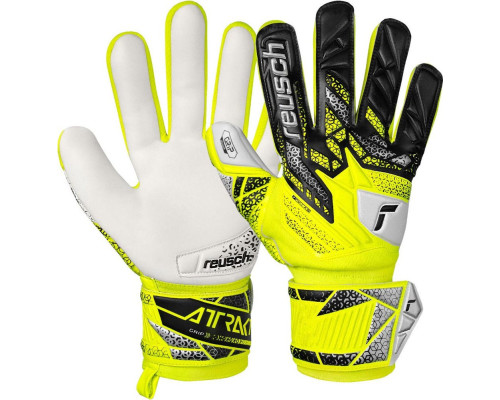 Рукавички воротарські Reusch Attrakt Grip 5570815 2014 р.10, жовто-чорні Рукавички воротарські Reusch Attrakt Grip 5570815 2014 р.10, жовто-чорні