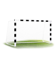 Ворота футбольні Neo-Sport NS-460 300 x 160 x 90 см, чорно-білі