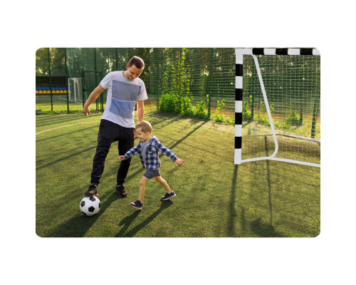 Ворота футбольні Neo-Sport NS-460 300 x 160 x 90 см, чорно-білі