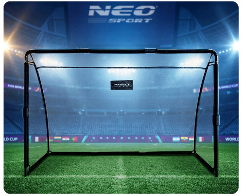 Ворота футбольні Neo‑Sport NS‑487 180 х 120 х 60 см, чорні