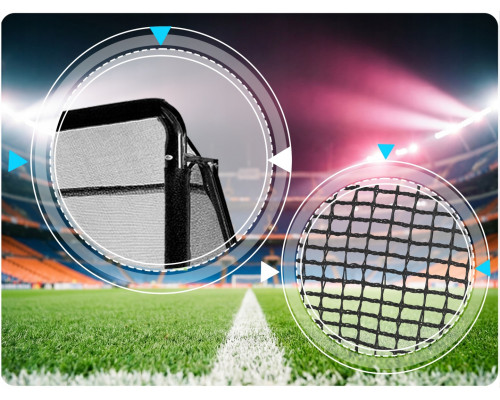 Ворота футбольні Neo‑Sport NS‑487 180 х 120 х 60 см, чорні