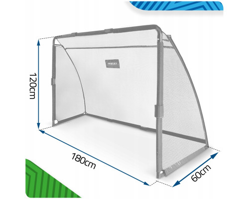 Ворота футбольні Neo‑Sport NS‑487 180 х 120 х 60 см, чорні