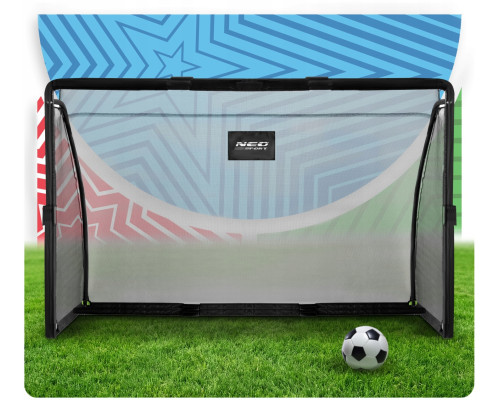 Ворота футбольні Neo‑Sport NS‑487 180 х 120 х 60 см, чорні