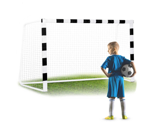 Ворота футбольні Neo-Sport NS-465 300 х 200 х 120 см, чорно-білі