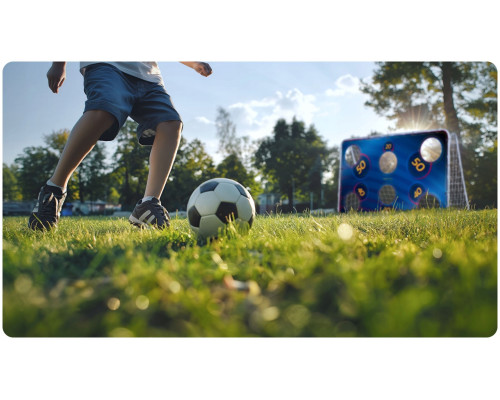 Мішень для футбольних воріт Neo-Sport NS-1474 180 х 120 см, синя