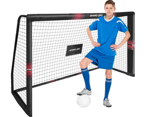 Ворота футбольні Enero Pro 180 x 120 x 60 см, чорні