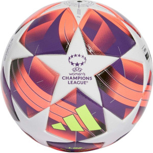 М'яч для футболу Adidas Women's UCL League біло-рожево-фіолетовий IX4050 5