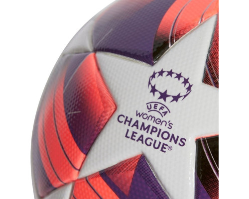 М'яч для футболу Adidas Women's UCL League біло-рожево-фіолетовий IX4050 5 М'яч для футболу Adidas Women's UCL League біло-рожево-фіолетовий IX4050 5