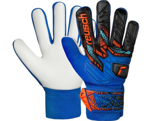 Рукавички воротарські Reusch Attrakt Starter Solid Junior 5572514 4467 р.8, синьо-чорні Рукавички воротарські Reusch Attrakt Starter Solid Junior 5572514 4467 р.8, синьо-чорні