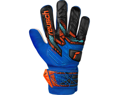 Рукавички воротарські Reusch Attrakt Starter Solid Junior 5572514 4467 р.8, синьо-чорні Рукавички воротарські Reusch Attrakt Starter Solid Junior 5572514 4467 р.8, синьо-чорні