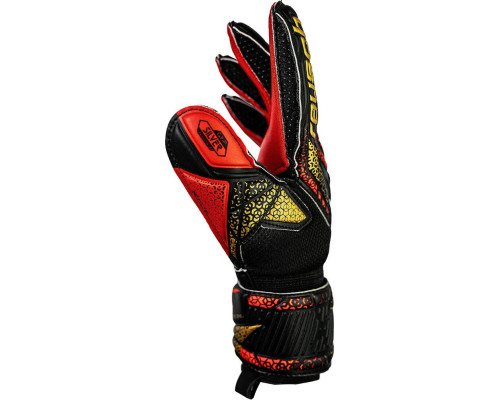 Рукавички воротарські Reusch Attrakt Silver Junior 5572215 7075 р.5,5, чорно-червоні Рукавички воротарські Reusch Attrakt Silver Junior 5572215 7075 р.5,5, чорно-червоні