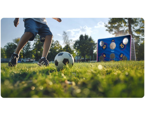 Мішень для футбольних воріт Neo-Sport NS-1475 215 х 150 см, синя