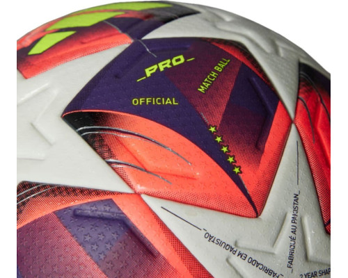 М'яч для футболу Adidas W UCL Pro біло-фіолетово-рожевий IS7437 5 М'яч для футболу Adidas W UCL Pro біло-фіолетово-рожевий IS7437 5