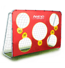 Ворота футбольні Neo-Sport 215 x 153 x 76 см, білі