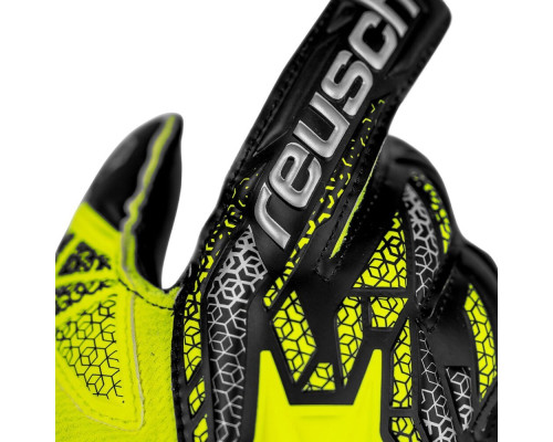 Рукавички воротарські Reusch Attrakt Silver Junior 5572215 2025 р.5,5, жовто-чорний Рукавички воротарські Reusch Attrakt Silver Junior 5572215 2025 р.5,5, жовто-чорний