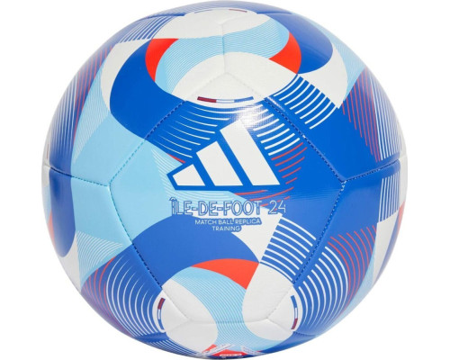 М'яч для футболу Adidas Olympic 24 Training синій IW6330 4. М'яч для футболу Adidas Olympic 24 Training синій IW6330 4.