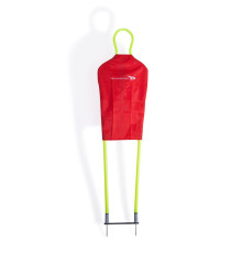 Манекен футболіста для тренувань Yakimasport Senior 180 см, червоно-зелений