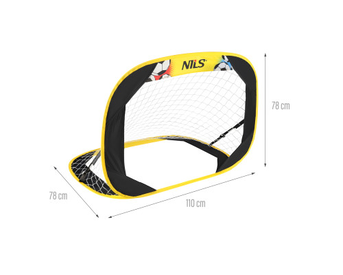 Саморозкладні футбольні ворота NILS BR2415