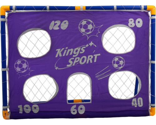 Ворота футбольні дитячі Ramiz ZOG.26002 135 x 100 см, синьо-жовті