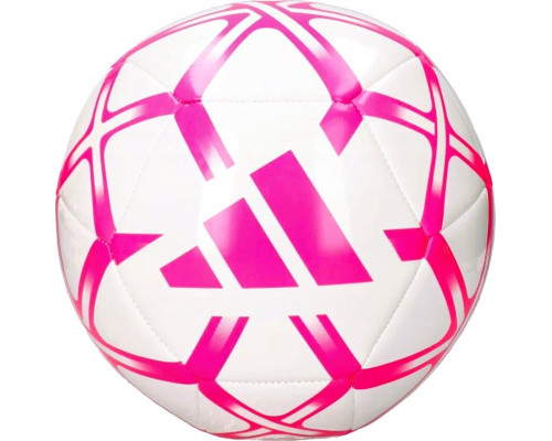Adidas футбольний м'яч Starlancer Club тренувальний рекреаційний біло-рожевий розмір 5 Adidas футбольний м'яч Starlancer Club тренувальний рекреаційний біло-рожевий розмір 5