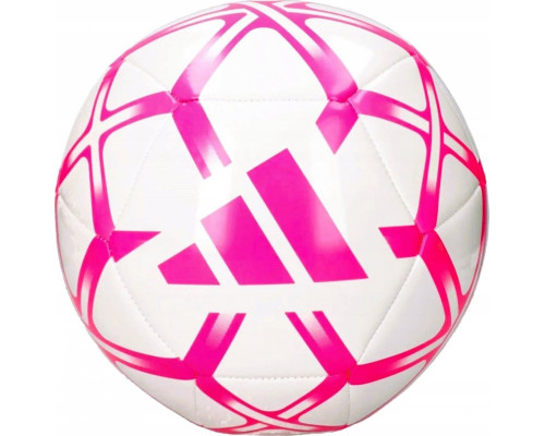 М'яч футбольний Adidas Starlancer Club TRN розмір 5, біло-рожевий М'яч футбольний Adidas Starlancer Club TRN розмір 5, біло-рожевий
