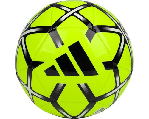 М'яч футбольний Adidas Starlancer Club IT6382 розмір 5, жовто-чорний М'яч футбольний Adidas Starlancer Club IT6382 розмір 5, жовто-чорний
