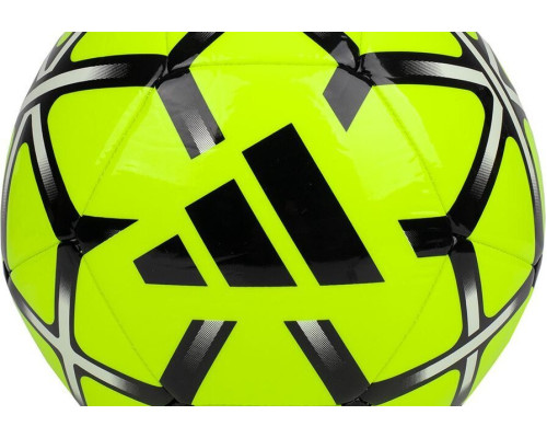 М'яч футбольний Adidas Starlancer Club IT6382 розмір 5, жовто-чорний М'яч футбольний Adidas Starlancer Club IT6382 розмір 5, жовто-чорний