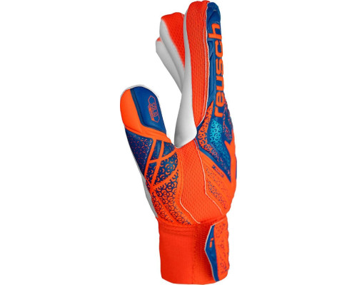 Рукавички воротарські Reusch Attrakt Starter Solid Finger Support Junior 5472511 2290 р.7,5, помаранчево-сині Рукавички воротарські Reusch Attrakt Starter Solid Finger Support Junior 5472511 2290 р.7,5, помаранчево-сині