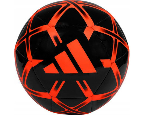 Adidas футбольний м'яч Starlancer Club тренувальний рекреаційний чорно-червоний розмір 4 Adidas футбольний м'яч Starlancer Club тренувальний рекреаційний чорно-червоний розмір 4