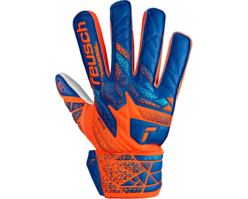 Рукавички воротарські Reusch Attrakt Starter Solid Finger Support Junior 5472511 2290 р.8, помаранчево-сині Рукавички воротарські Reusch Attrakt Starter Solid Finger Support Junior 5472511 2290 р.8, помаранчево-сині