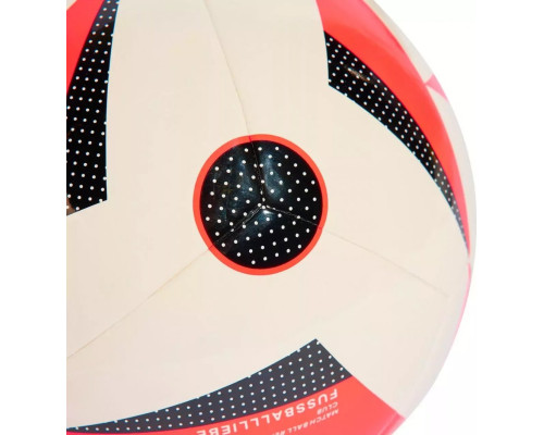 М'яч футбольний Adidas Euro24 Fussballliebe IN9372 розмір 4, біло-червоний М'яч футбольний Adidas Euro24 Fussballliebe IN9372 розмір 4, біло-червоний