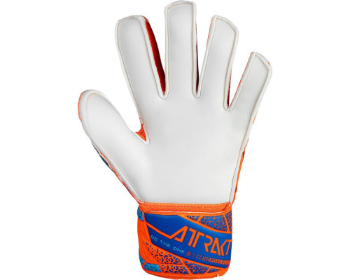 Рукавички воротарські Reusch Attrakt Solid Finger Support Junior 5472510 2290 р.8, синьо-помаранчеві Рукавички воротарські Reusch Attrakt Solid Finger Support Junior 5472510 2290 р.8, синьо-помаранчеві