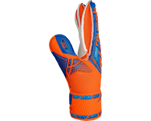 Рукавички воротарські Reusch Attrakt Solid Finger Support Junior 5472510 2290 р.8, синьо-помаранчеві Рукавички воротарські Reusch Attrakt Solid Finger Support Junior 5472510 2290 р.8, синьо-помаранчеві