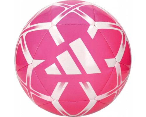 М'яч футбольний Adidas Starlancer Club TRN розмір 5, рожево-білий М'яч футбольний Adidas Starlancer Club TRN розмір 5, рожево-білий