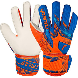 Рукавички воротарські Reusch Attrakt Solid Junior 5572515 2290 р.6,5, помаранчево-сині
