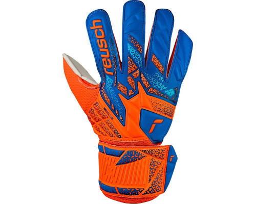 Рукавички воротарські Reusch Attrakt Solid Junior 5572515 2290 р.6,5, помаранчево-сині Рукавички воротарські Reusch Attrakt Solid Junior 5572515 2290 р.6,5, помаранчево-сині