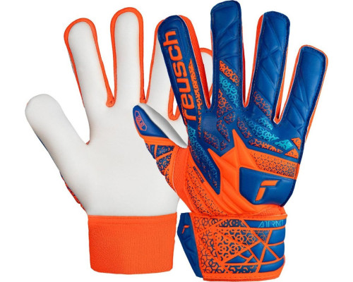 Рукавички воротарські Reusch Attrakt Starter Solid Finger Support Junior 5472511 2290 р.6, помаранчево-сині Рукавички воротарські Reusch Attrakt Starter Solid Finger Support Junior 5472511 2290 р.6, помаранчево-сині