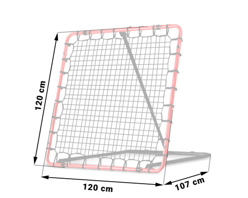 Ворота футбольні Neo-Sport NS-491 120 x 120 х 107 см, червоні
