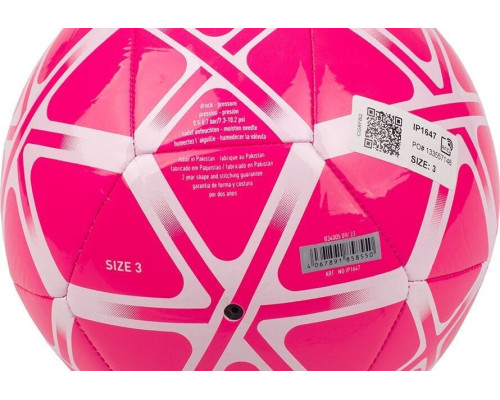 М'яч для футболу Adidas Starlancer Club рожевий IP1647 3 М'яч для футболу Adidas Starlancer Club рожевий IP1647 3