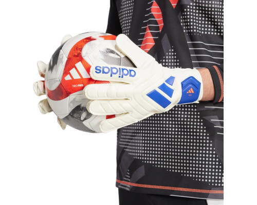 Рукавички воротарські Adidas Copa Club Goalkeeper IX3835 р.8, біло-сині Рукавички воротарські Adidas Copa Club Goalkeeper IX3835 р.8, біло-сині