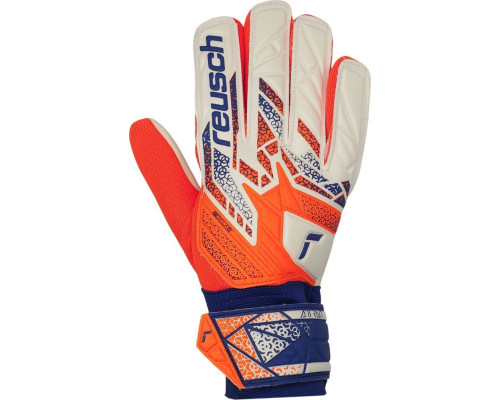 Рукавички воротарські Reusch Attrakt Starter Solid 5570513 2500 р.7,5, біло-помаранчеві Рукавички воротарські Reusch Attrakt Starter Solid 5570513 2500 р.7,5, біло-помаранчеві